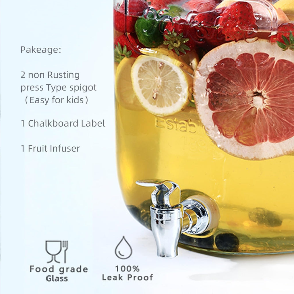 2 Gallon Drink Dispenser with Spigot and Fruit Infuser Z5888