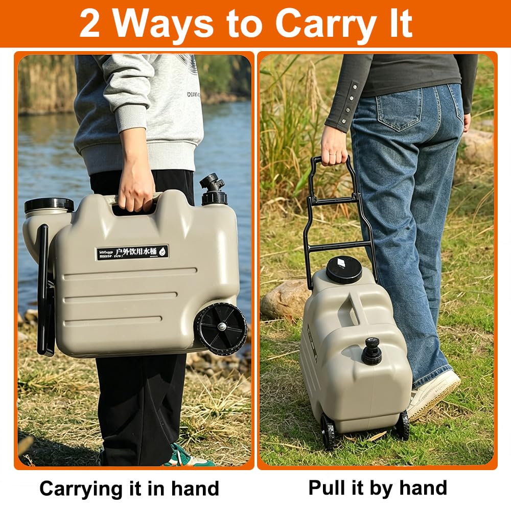 7.4 Gallon Water Container with Tap and Wheels N4610