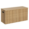 Wood Storage Bench with 2 Safety Hinges C72315