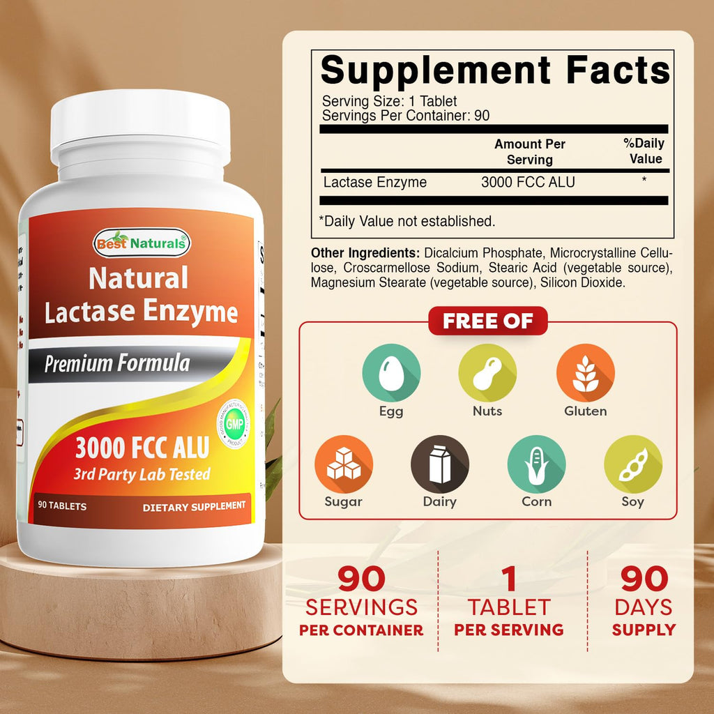 Lactase Enzyme Tablet 90 Count G568