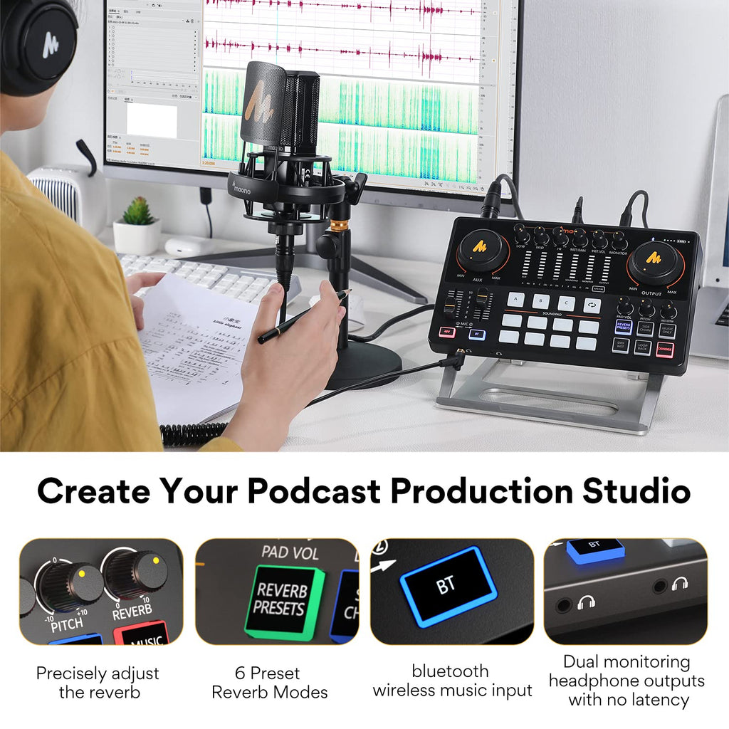 Audio Interface Mixer with XLR Input U766358