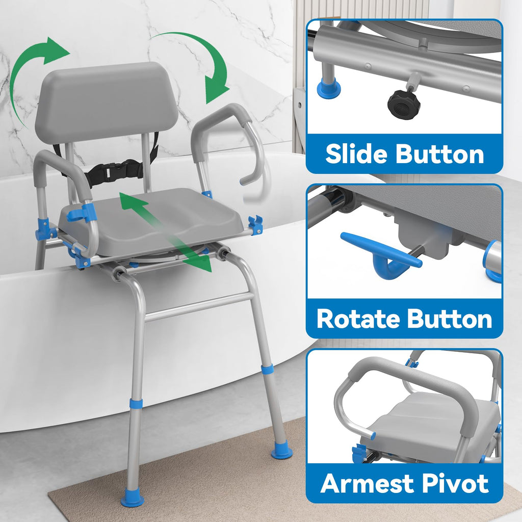 Sliding Shower Chair Tub Transfer Bench P527