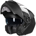 Matte Black Large Modular Full Face Motorcycle Helmet S2554