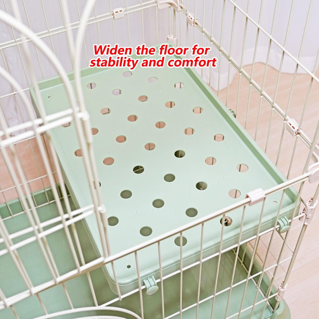 3/4-Tier Wire Cat Cage Playpen Kennel with Hammock S245957