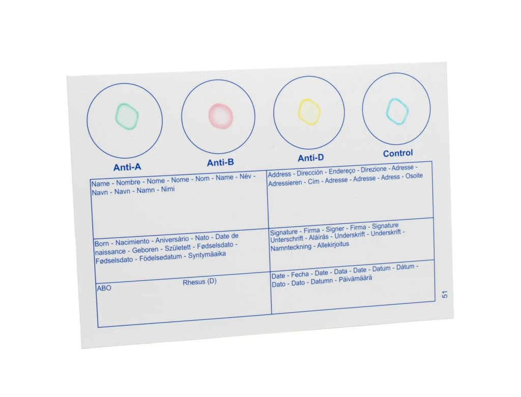 Blood Type Test 1 Pack X450993