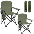 Camping Chair 2 Pack Portable Folding Chair Green X834