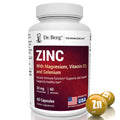 Zinc 30 mg 60 Capsules Chelated with Vitamin D & Selenium H911518