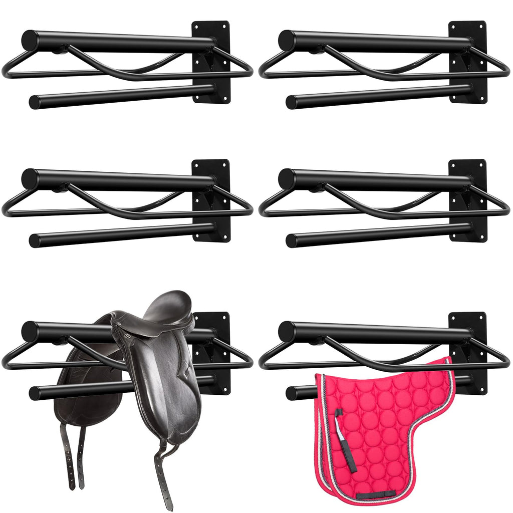 6 Pcs Wall Mount Saddle Rack with Pad Bar M9090