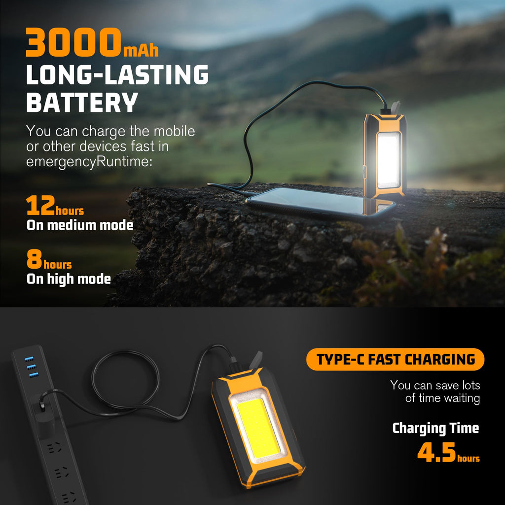 2-Pack Rechargeable LED Work Light V5748