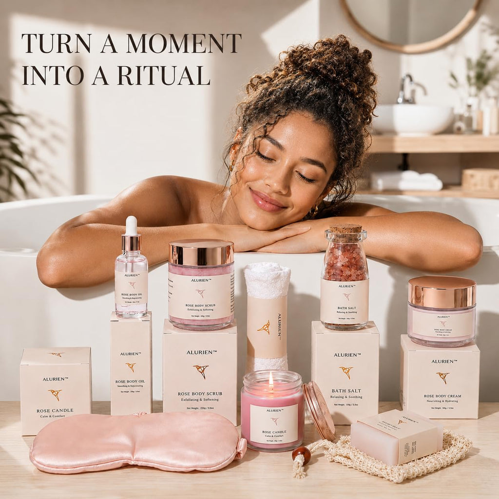 Rose 11-Piece Bath & Body Gift Set G33771