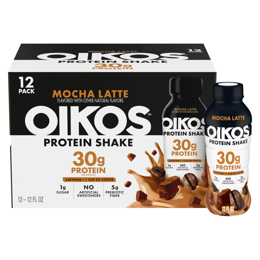 30g Protein Shake, Mocha Latte, 5g Prebiotic Fiber, 12 fl oz Bottle, 12 Count D719243
