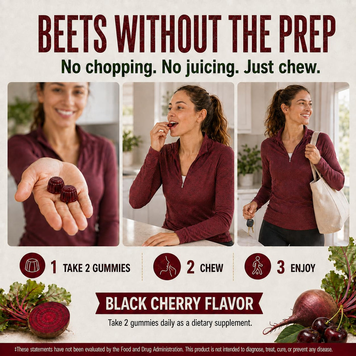 Beet Gummies 60 Count X1163