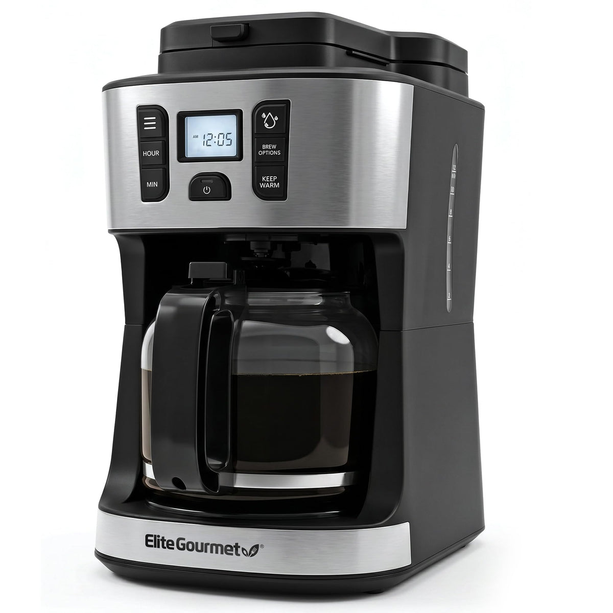 12-Cup Coffee Maker with Built-In Grinder H737