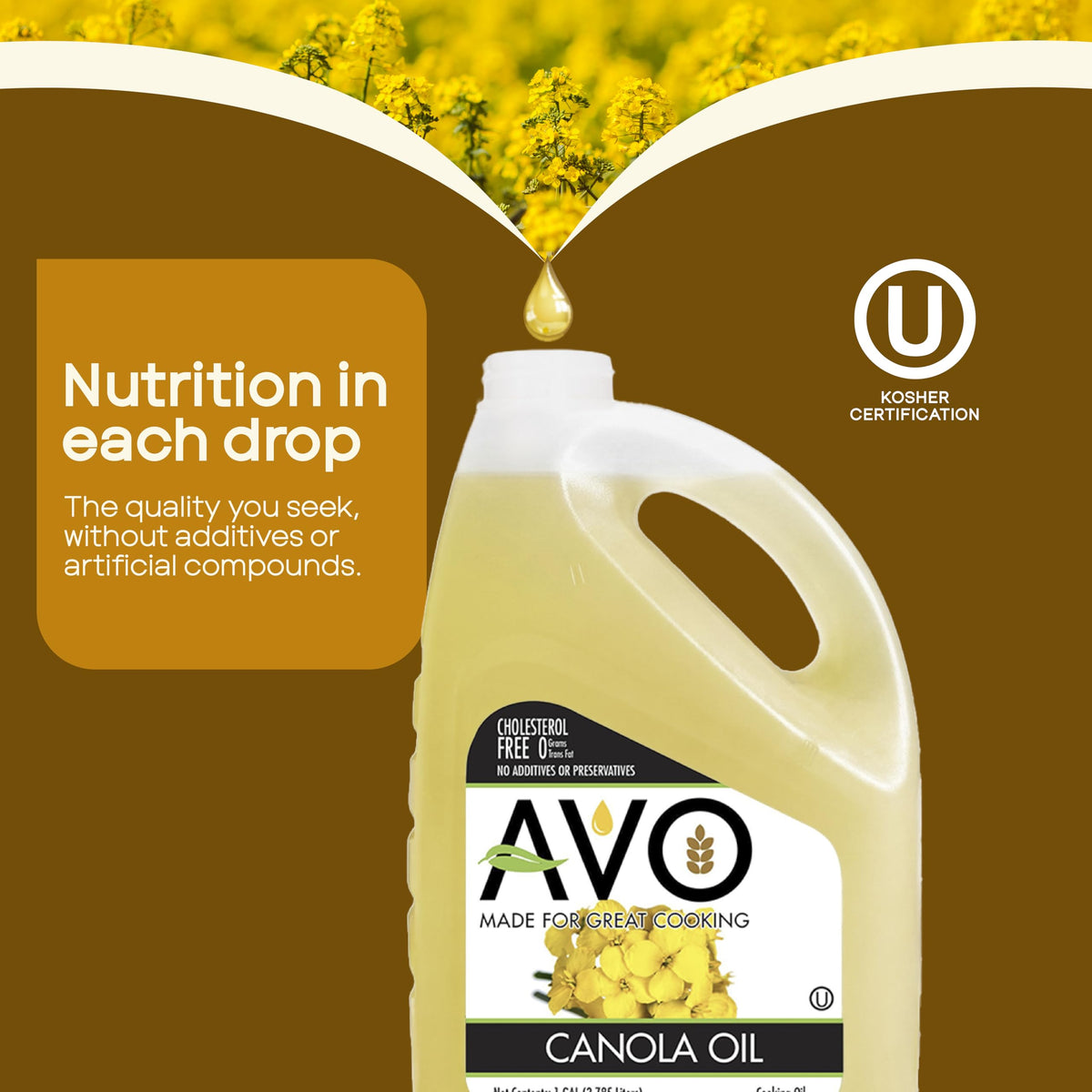 100% Pure Canola Oil 1 Gallon L71228