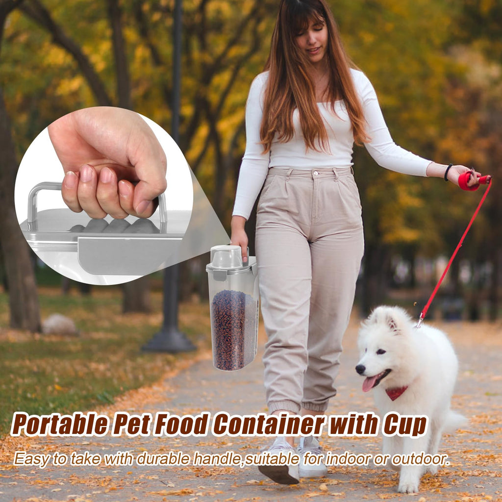 2 Pack Airtight Pet Food Storage Containers with Spout O2613