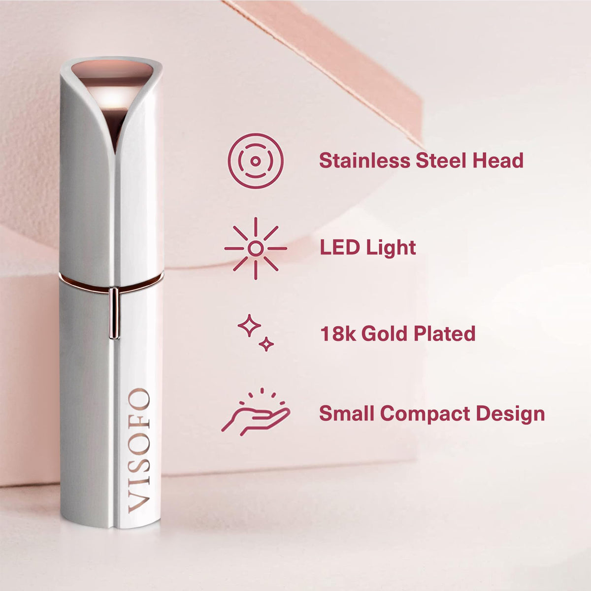 Electric Facial Hair Removal Razor Dermaplaning Trimmer E283484