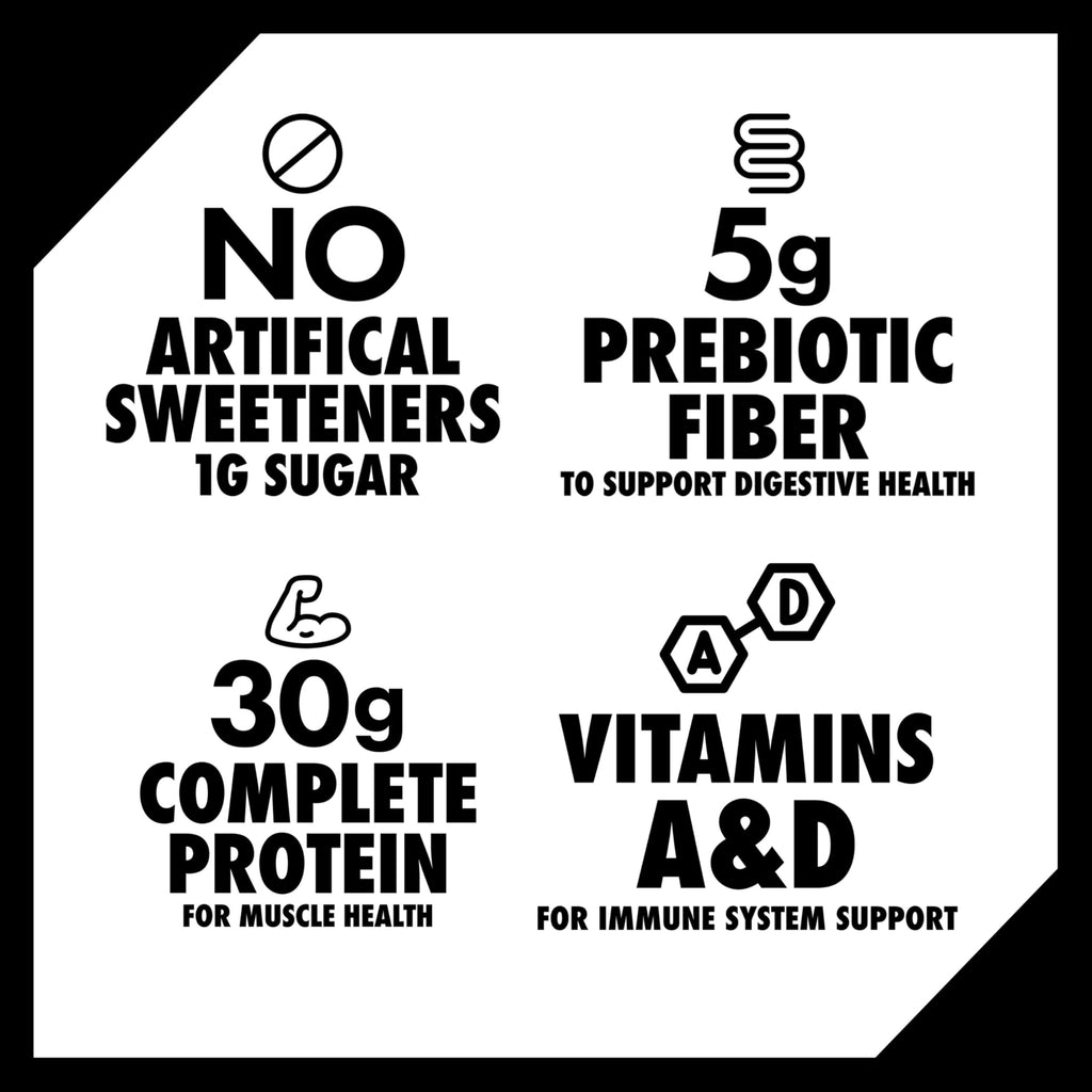 30g Protein Shake, Mocha Latte, 5g Prebiotic Fiber, 12 fl oz Bottle, 12 Count D719243