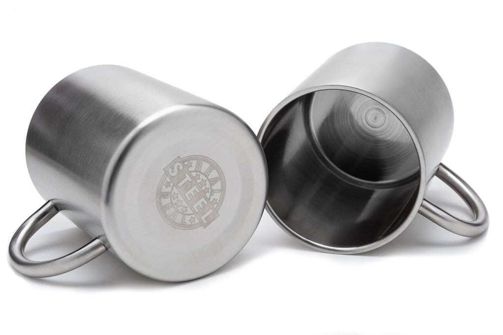 15 oz Double Wall Stainless Steel Insulated Mug Set of 2 B945214