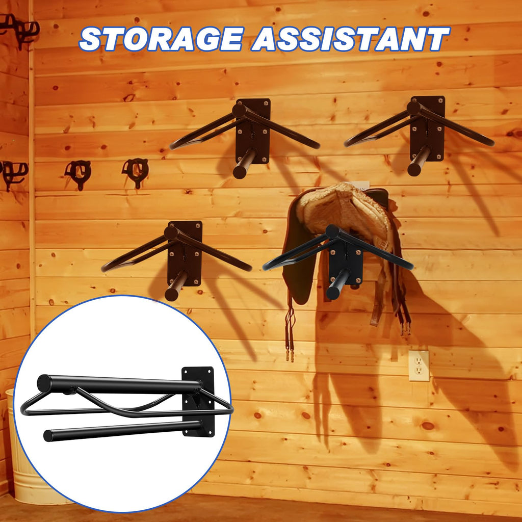 6 Pcs Wall Mount Saddle Rack with Pad Bar M9090
