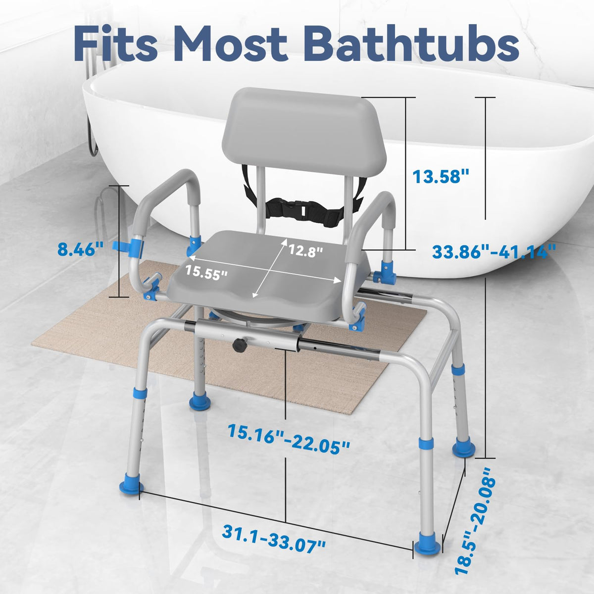 Sliding Shower Chair Tub Transfer Bench P527