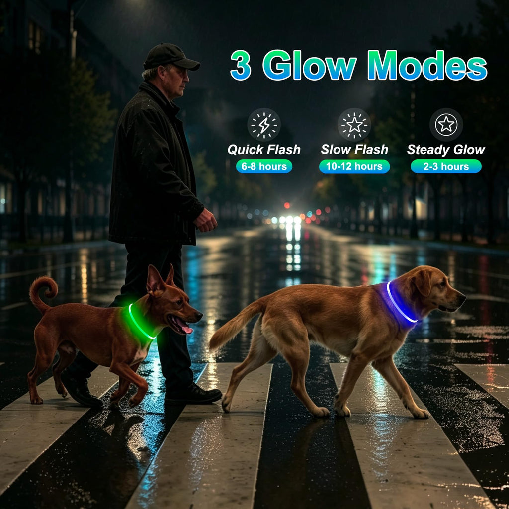 2 Packs Light Up Dog Collar M425925