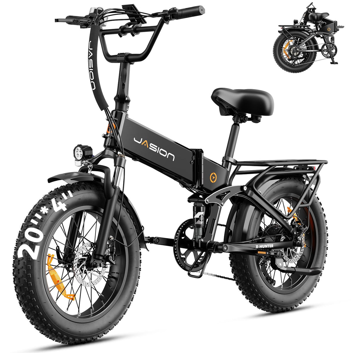 1400W Peak 20'' Fat Tire Foldable Electric Bike C7753
