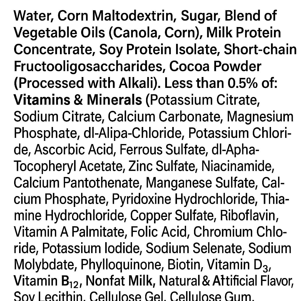 Nutrition Milk Chocolate Meal Replacement Shake 8 Fl Oz 24 Ct J868