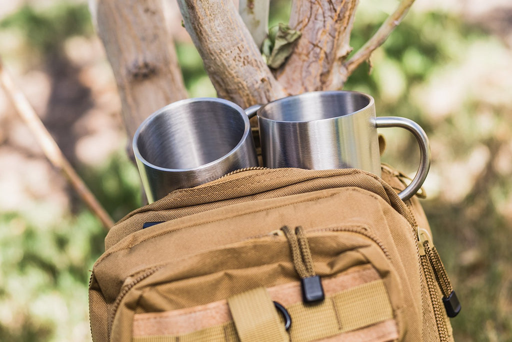 15 oz Double Wall Stainless Steel Insulated Mug Set of 2 B945214