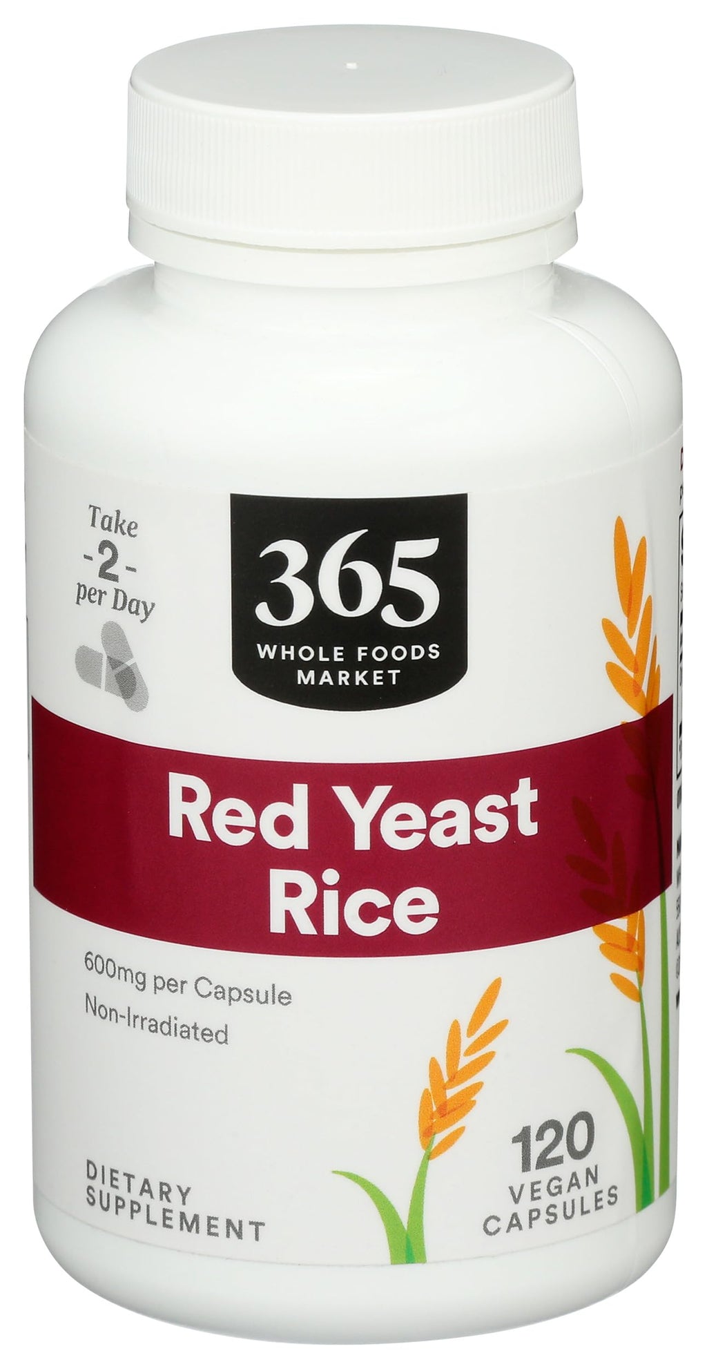 Red Yeast Rice 600mg 120 Count W344