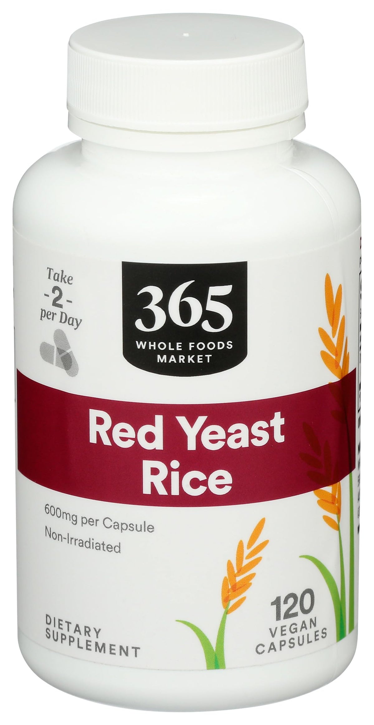 Red Yeast Rice 600mg 120 Count W344
