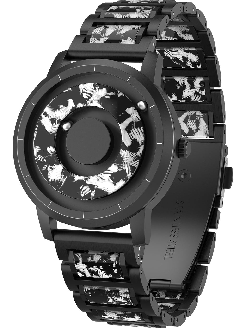 Magnetic Quartz Watch with Stainless Steel Band T8376