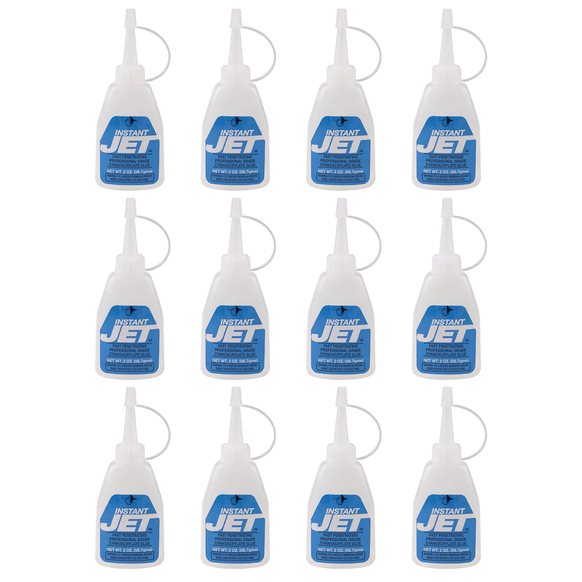 2 oz 12-Pack Fast-Action Multipurpose CA Adhesive J4243