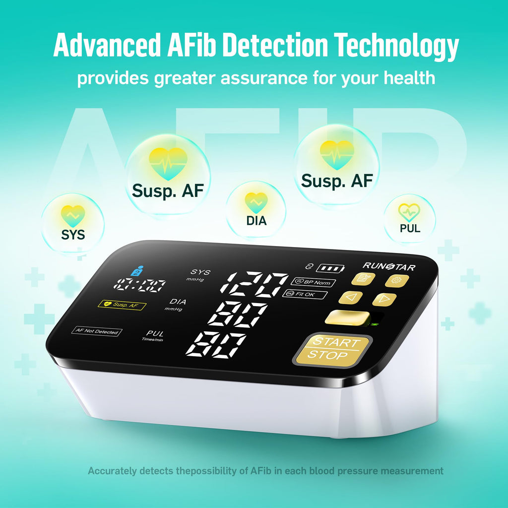 Smart Blood Pressure Monitor with Wide Upper Arm Cuff R92789