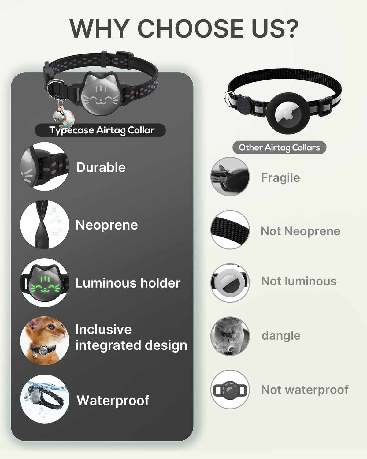 Reflective Breakaway Cat Collar with Bell W103192