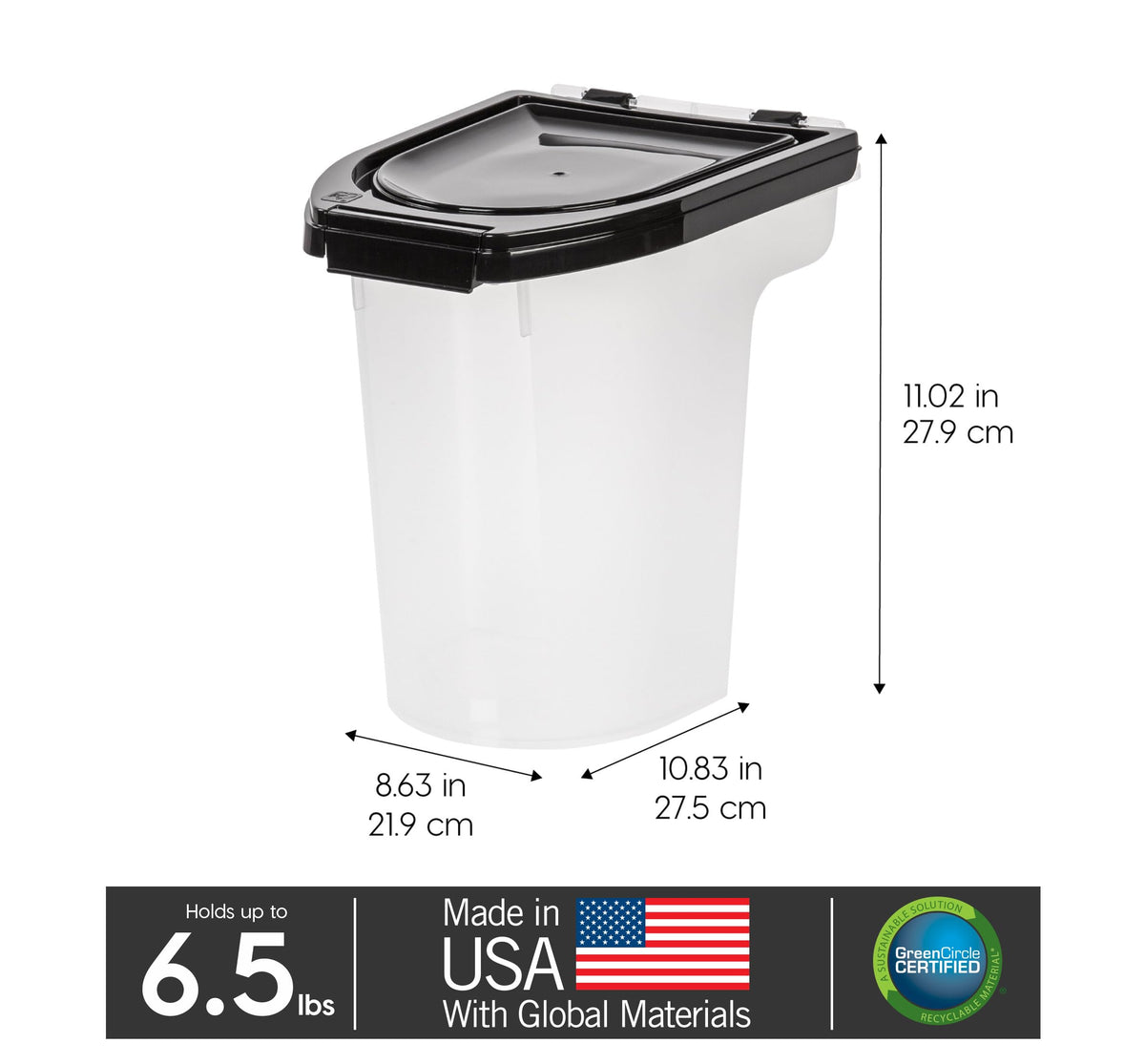 Black Dog Food Storage Container E51252