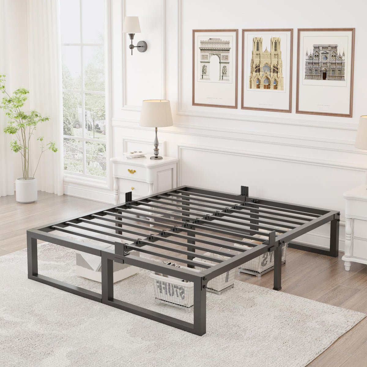 14 Inch Queen Heavy Duty Metal Platform Bed Frame O31143