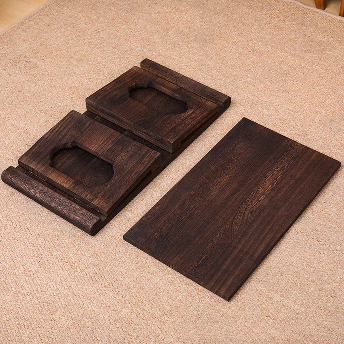 Foldable Japanese Low Floor Table 60x30x22cm Y526482