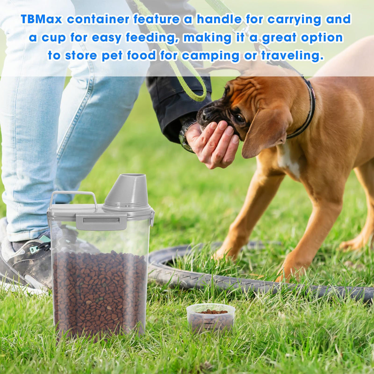 2 Pack Airtight Pet Food Storage Containers with Spout O2613