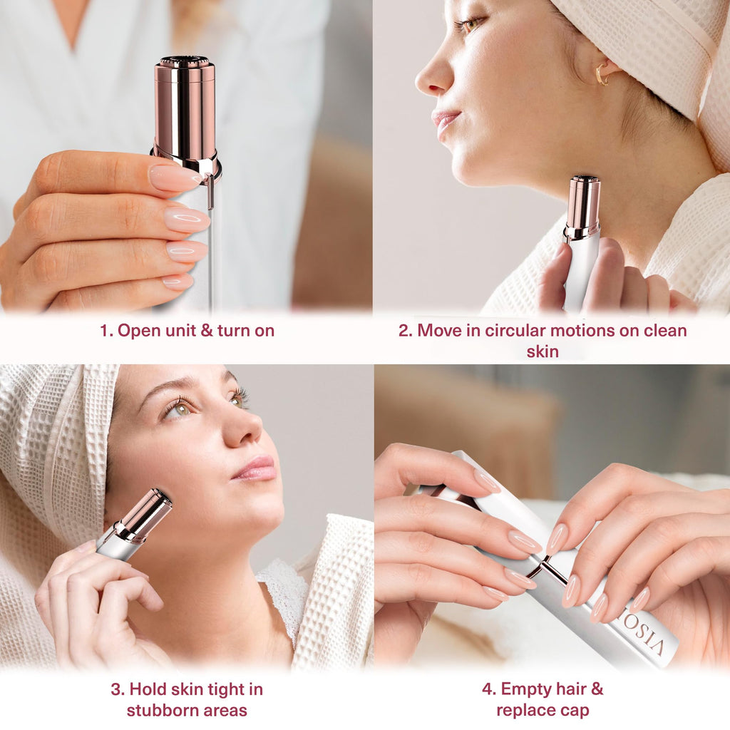 Electric Facial Hair Removal Razor Dermaplaning Trimmer E283484