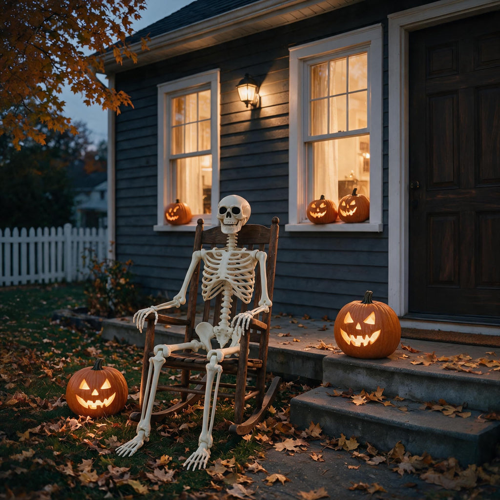 5.4FT Skeleton Halloween Decoration D865