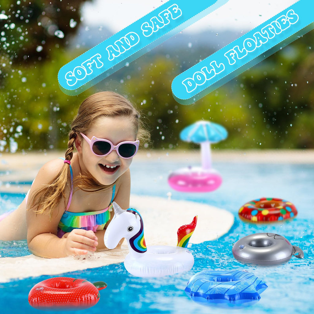 120 Pack Inflatable Drink Holder Pool Floats Z530