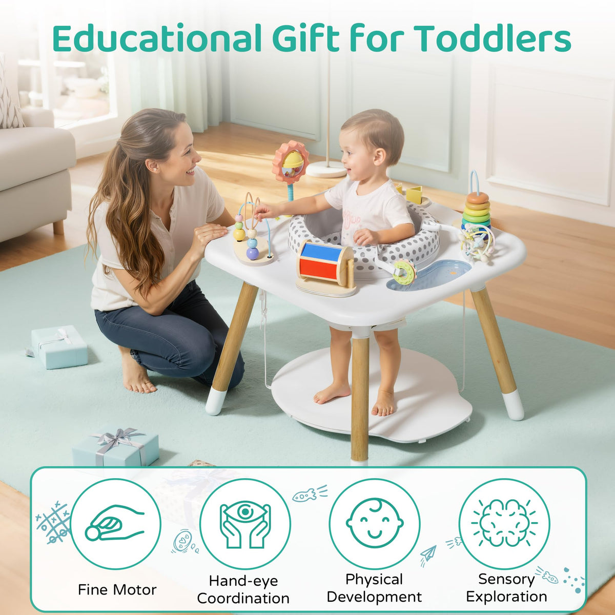 3-Stage Baby Activity Center with 7 Interactive Toys X586