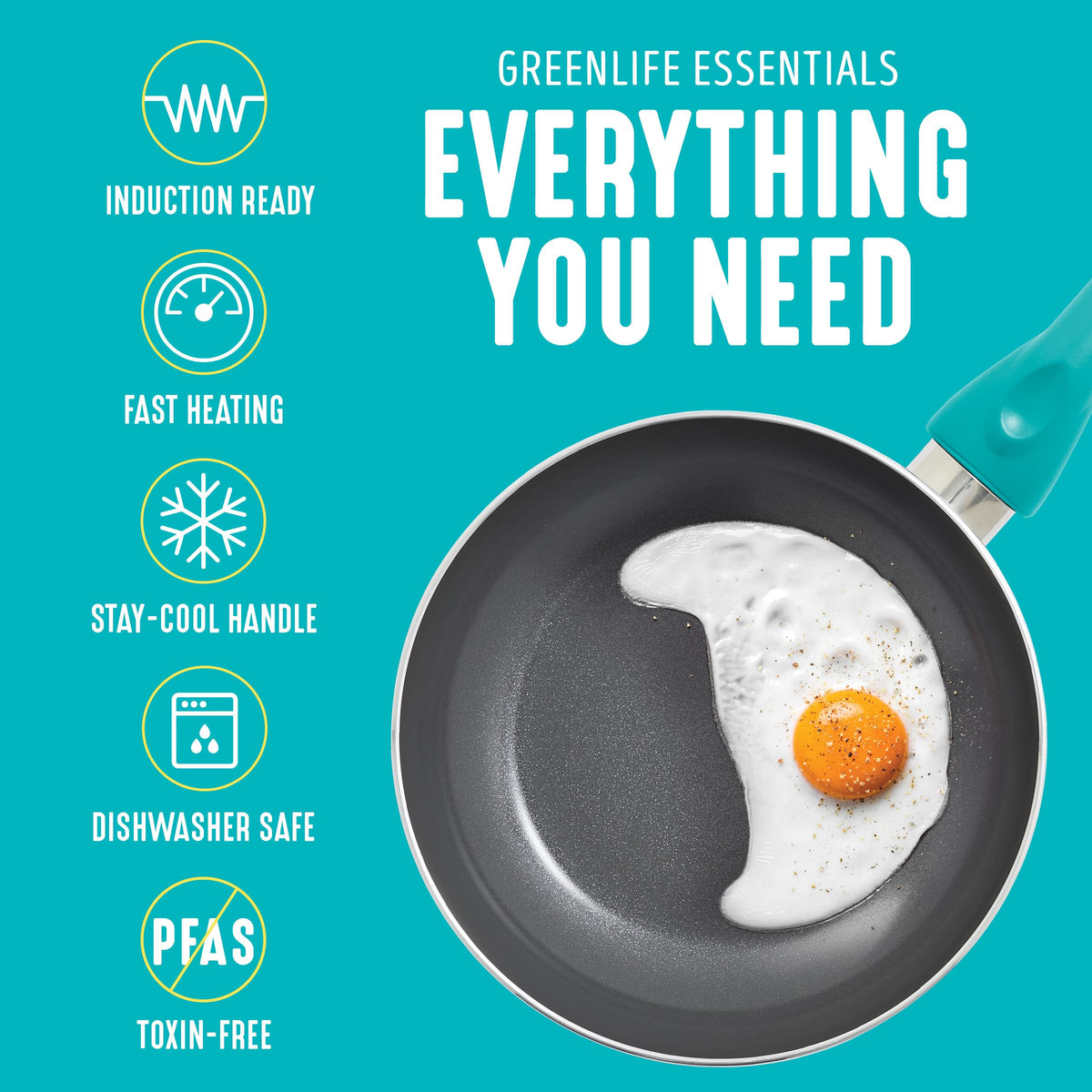 12 Piece Ceramic Nonstick Cookware Set E3035