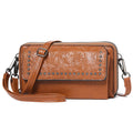 Women's Mini PU Leather Crossbody Phone Bag Y82652