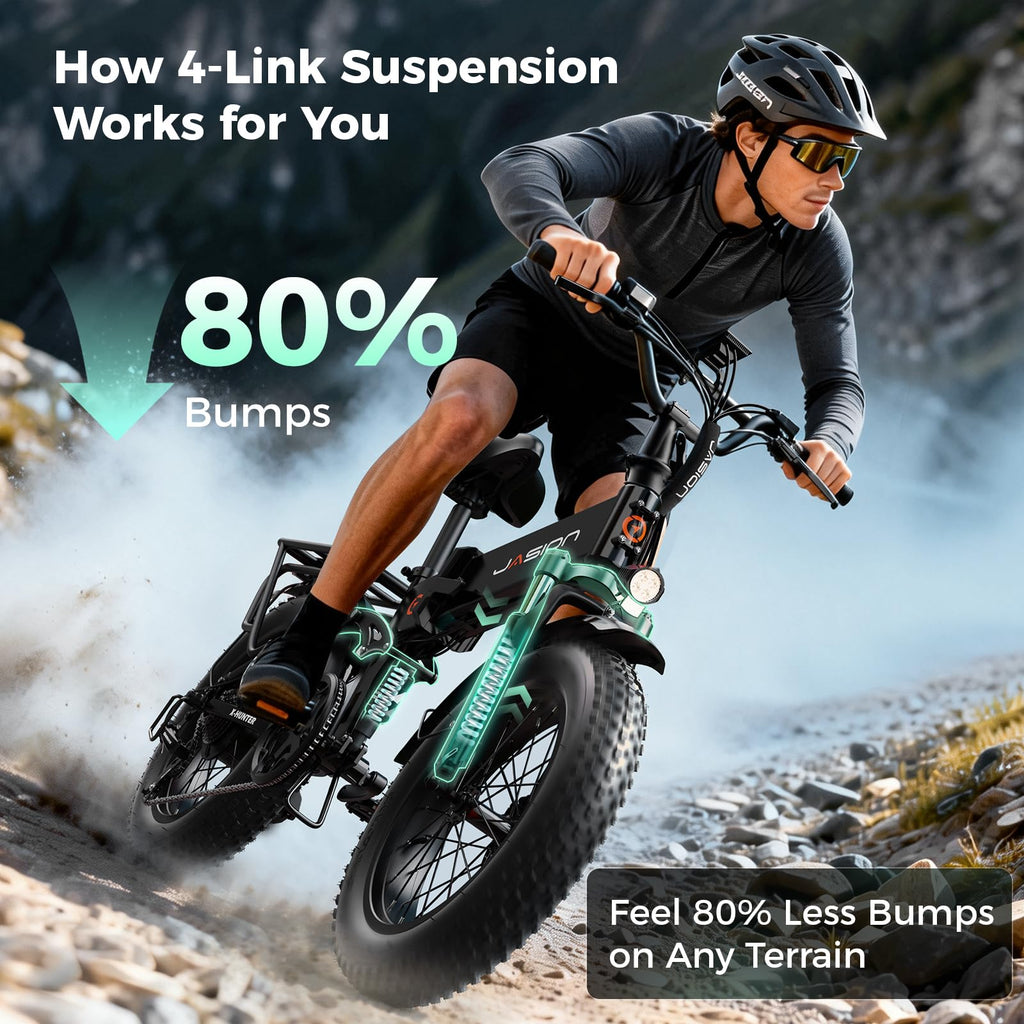 1400W Peak 20'' Fat Tire Foldable Electric Bike C7753