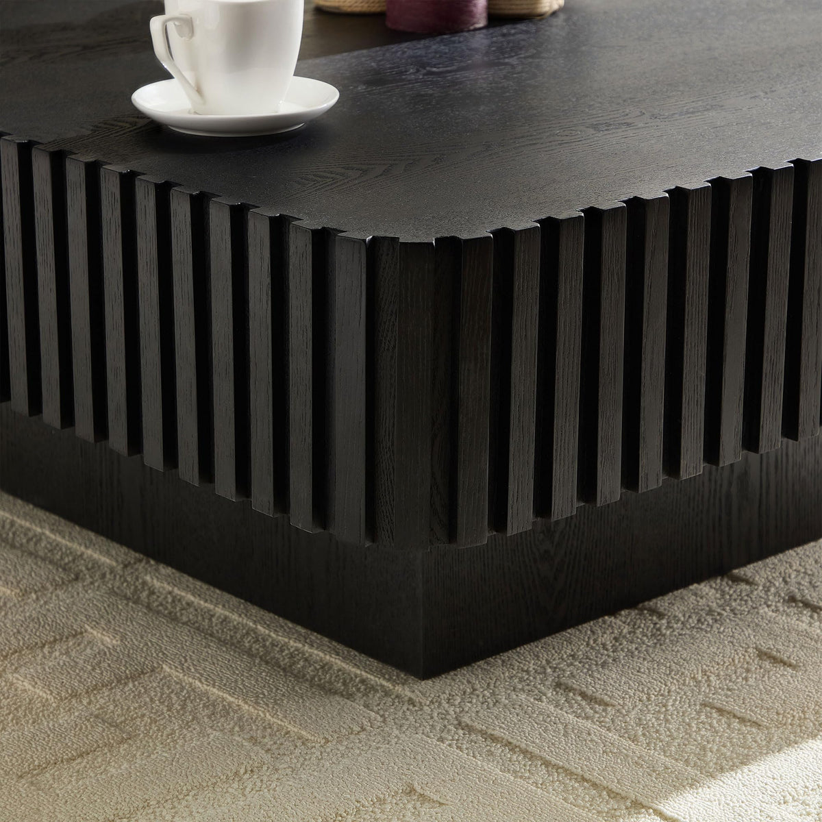 35.43" Square Wood Coffee Table M3977