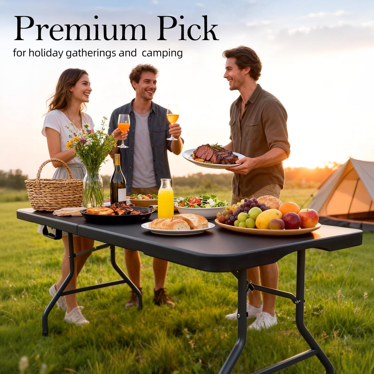 6FT Heavy Duty Foldable Plastic Table G316