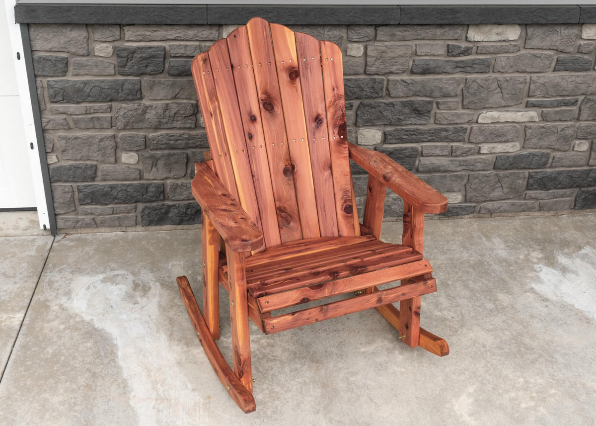 Cedar Adirondack Rocking Chair Z153