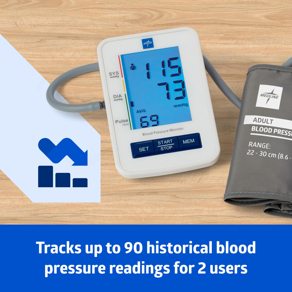 Digital Blood Pressure Monitor with Adult Upper Arm Cuff J434094