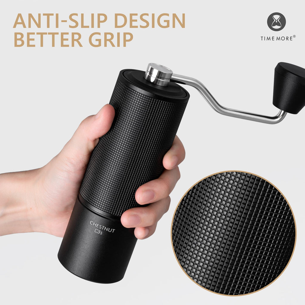 Manual Coffee Grinder with Adjustable Grind Setting Stainless Steel Conical Burr Z313